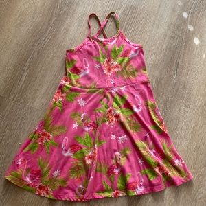 Tropical strappy A-line dress - 5T